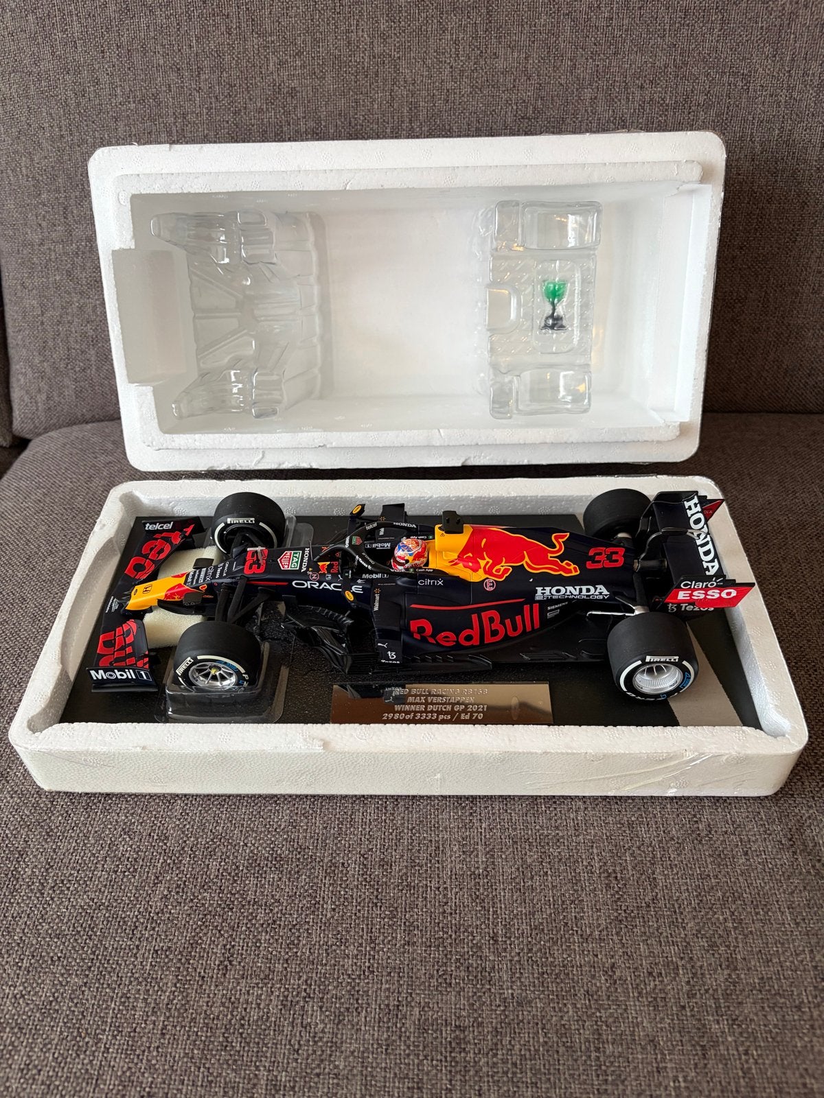 Minichamps Max Verstappen Red Bull RB16B Dutch GP 2021 1:18, Ophalen of Verzenden, Nieuw, Auto, MiniChamps