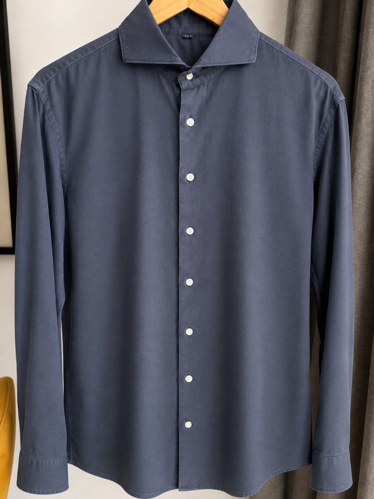 Profuomo overhemd blauw M, Blauw, Halswijdte 39/40 (M), Ophalen of Verzenden, Profuomo
