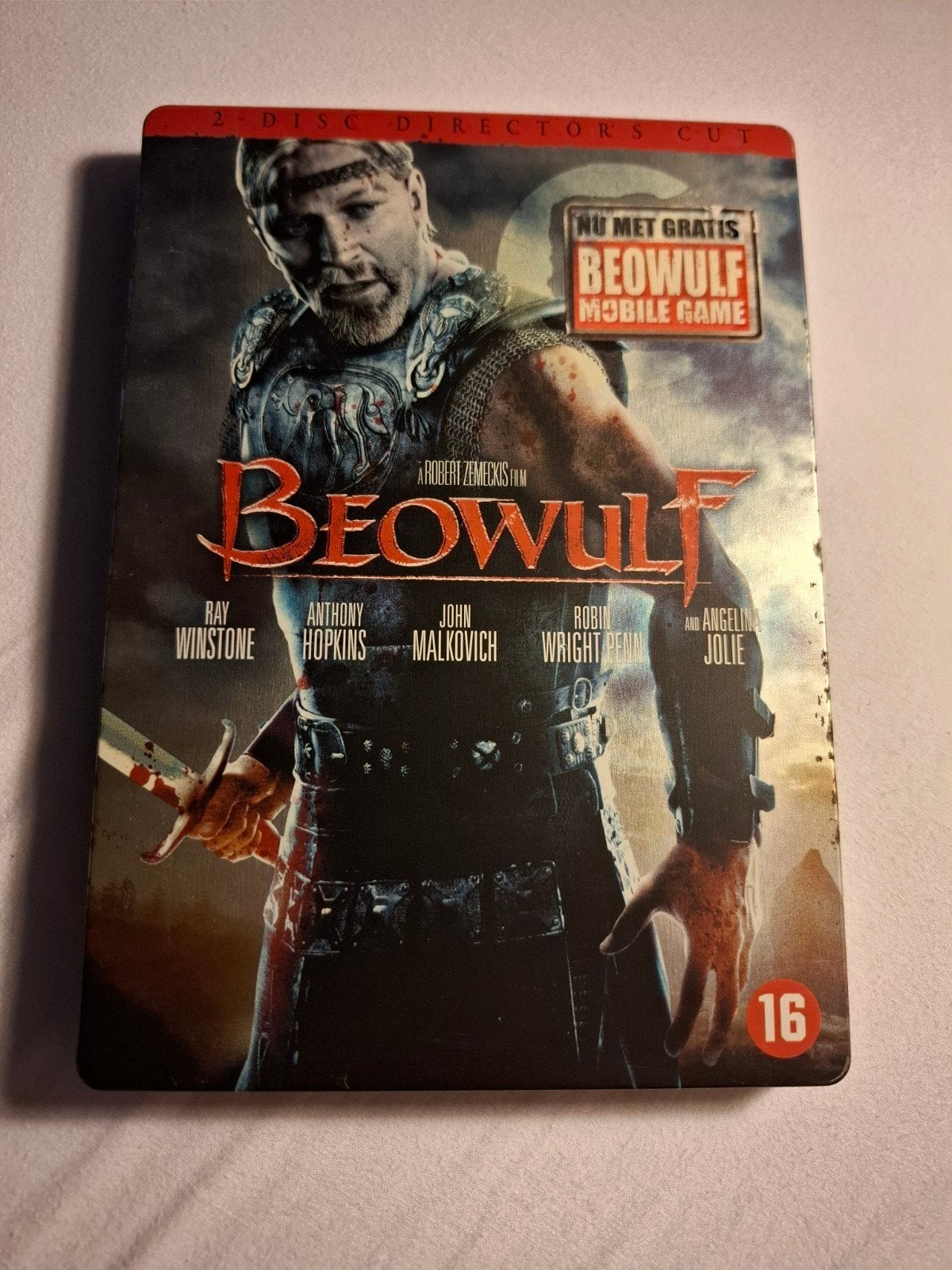 Beowulf (2 disc editie - Steelcase), Cd's en Dvd's, Vanaf 16 jaar, Ophalen of Verzenden, Zo goed als nieuw
