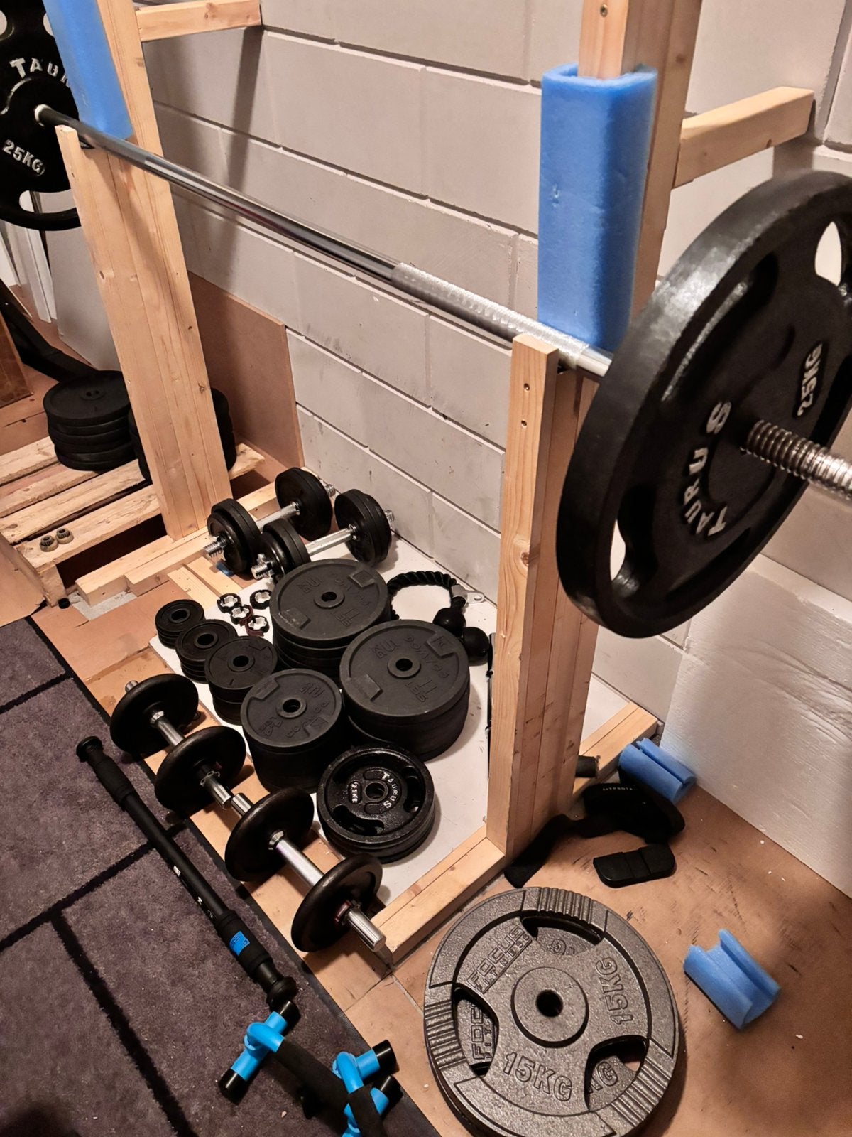Gewichten en machine buikspieren/rug en bankje, Sport en Fitness, Ophalen, Gebruikt, Rug, Fitnessbank