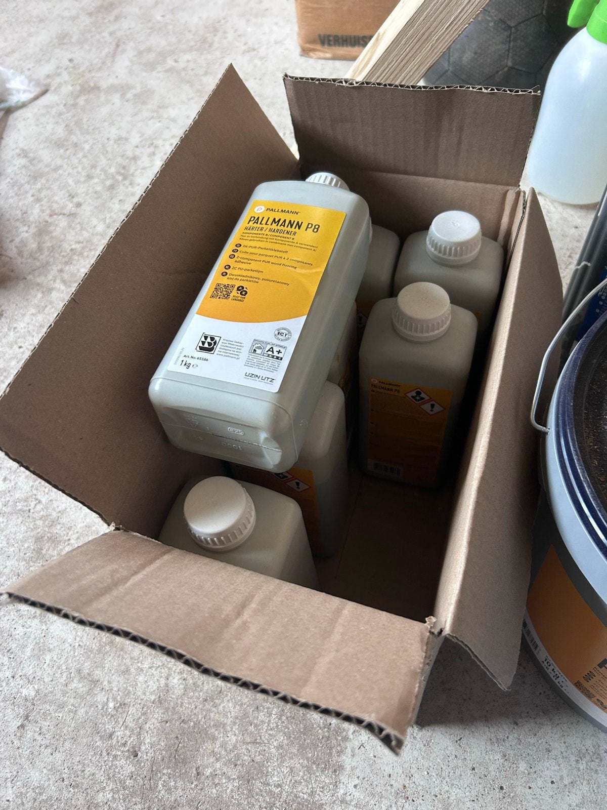 Pallmann P8 2K PU Parketlijm - Nieuw en Ongeopend, Ophalen, Nieuw, 20 liter of meer, Lak