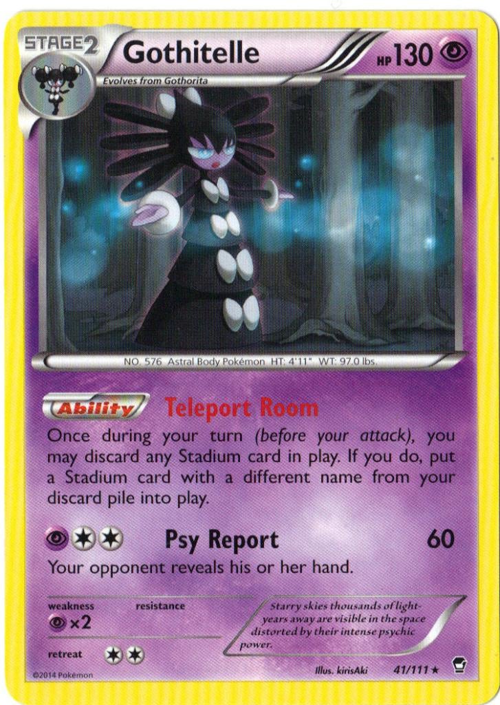 Furious Fists,  Gothitelle [rare] 41/111, Verzenden, Nieuw, Losse kaart