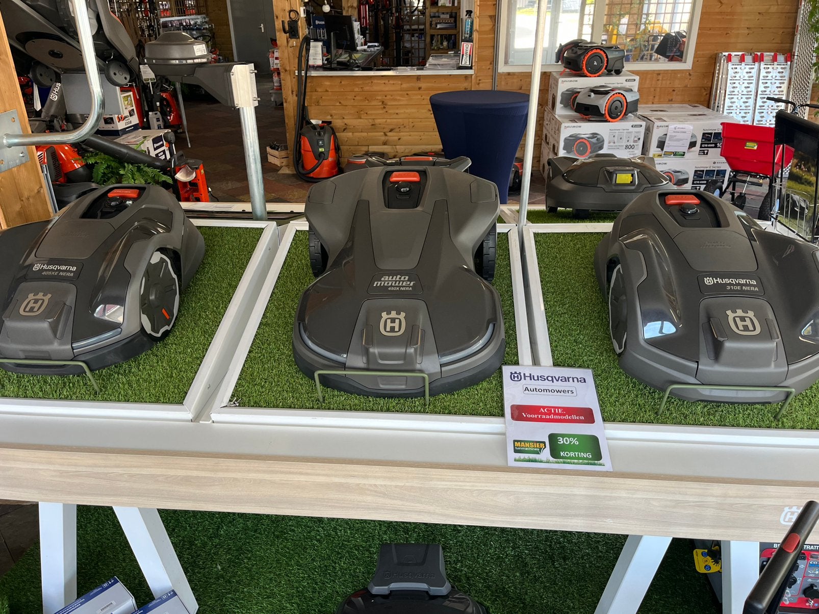 Husqvarna Automowers 30-50% KORTING OP VOORRAADMODELLEN!!, Info@mansier.com, Nieuw, Husqvarna, 20 tot 25 cm