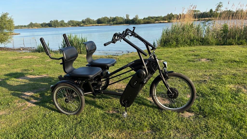 Huka Orthros Duofiets - Mat Zwart, Ophalen, Minder dan 10 versnellingen, Gebruikt, Minder dan 47 cm