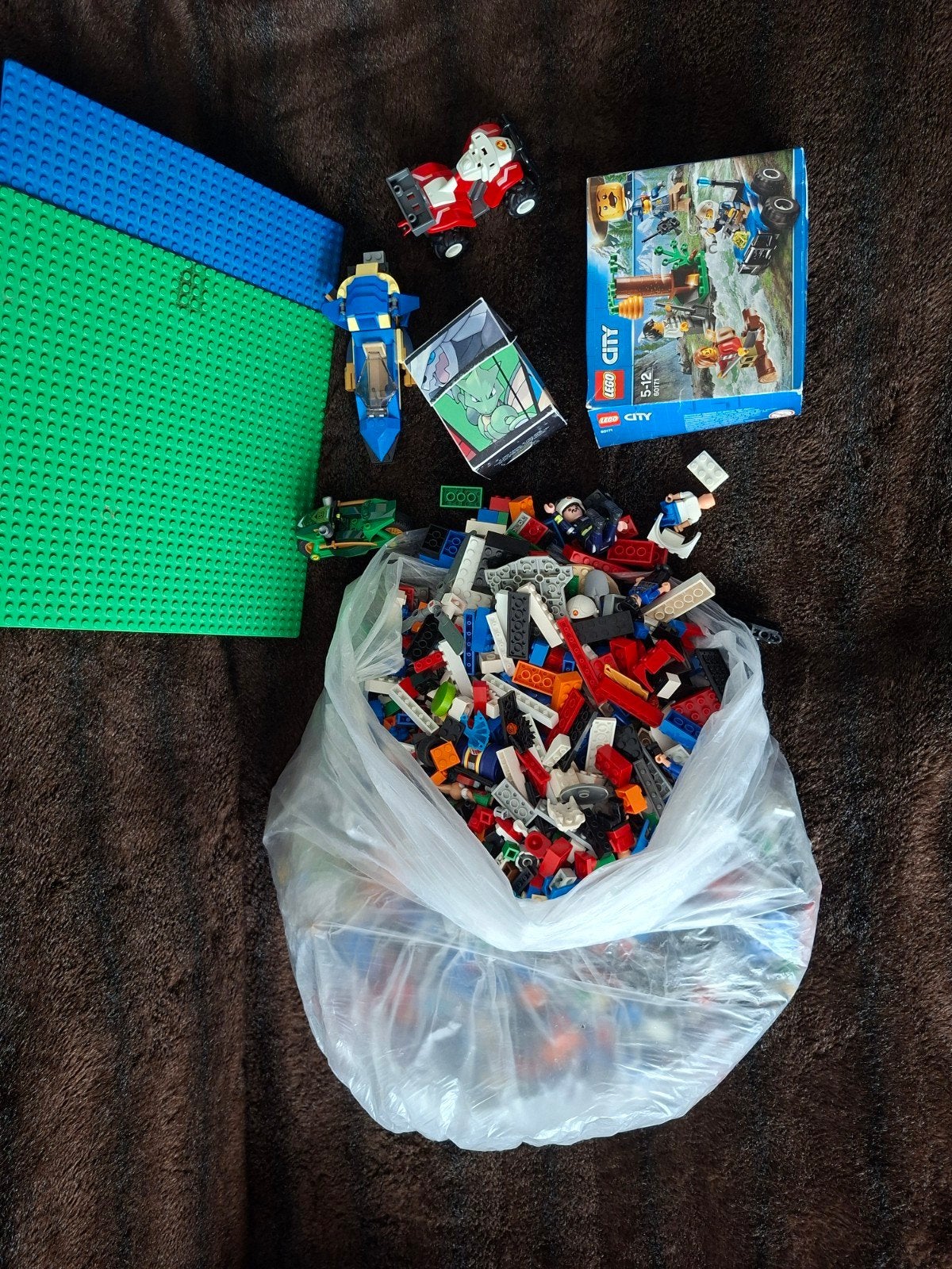 Grote partij LEGO met grondplaten en sets, Ophalen, Gebruikt, Overige merken