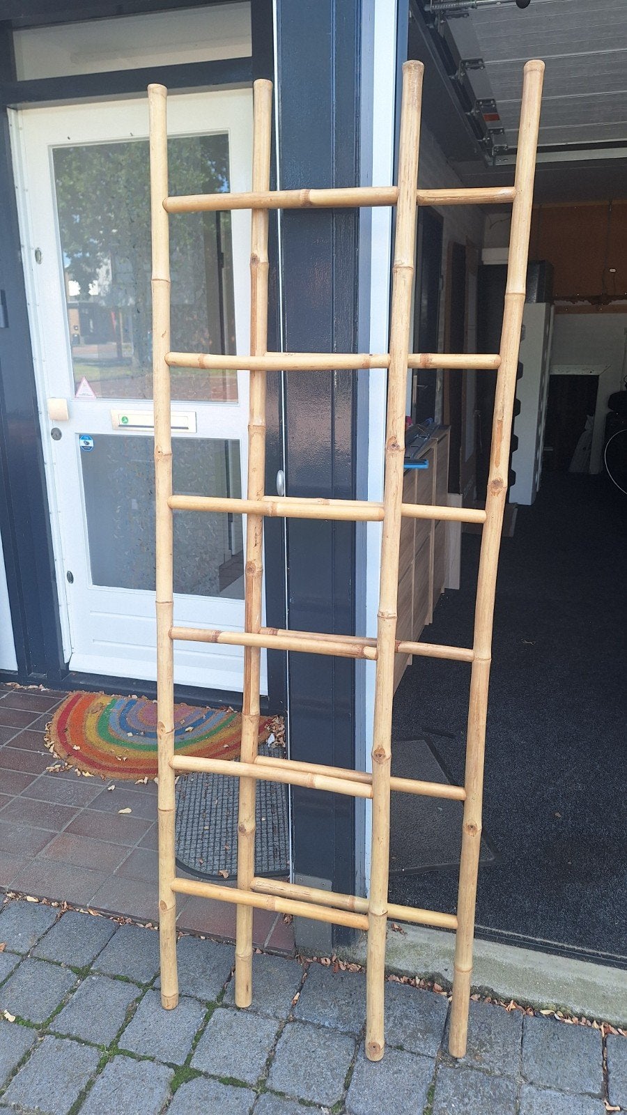 Bamboe decoratieve ladders, 2 stuks. 190 x 50 cm, Doe-het-zelf en Verbouw, Ophalen, Gebruikt, Ladder, Minder dan 2 meter