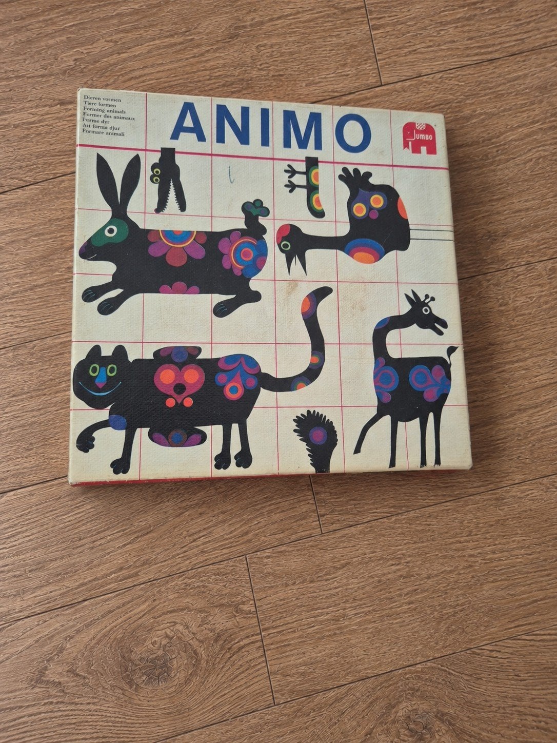 Vintage Animo dierenvormenspel van Jumbo, Ophalen of Verzenden, Gebruikt, Jumbo