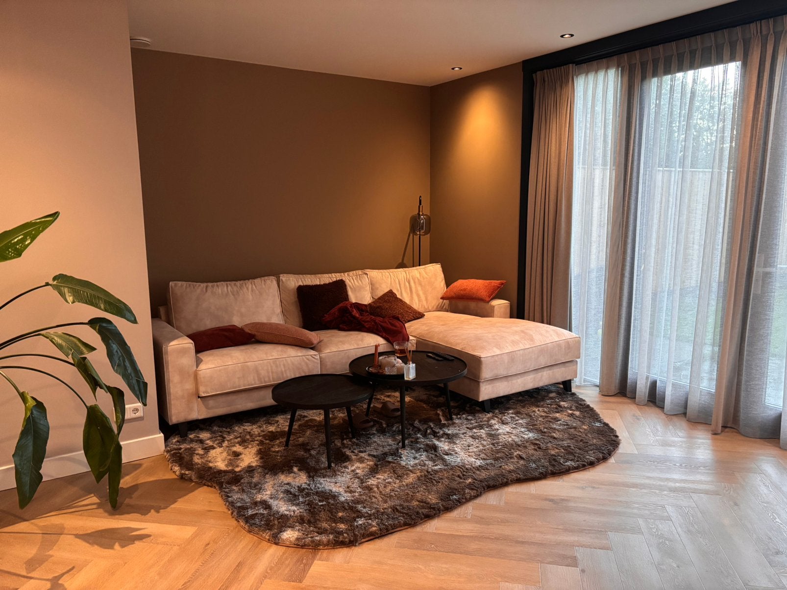 Mart Visser Vernon 17 Shadow Taupe Vloerkleed Zo Goed Als Ni, Huis en Inrichting, Ophalen, Bruin, 150 tot 200 cm, 200 cm of meer
