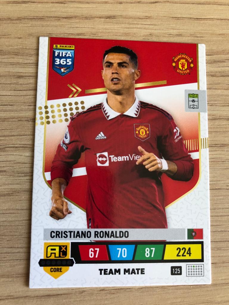 Panini FIFA 365 2023 Cristiano Ronaldo Manchester United, Ophalen of Verzenden, Zo goed als nieuw, Buitenlandse clubs, Spelerskaart