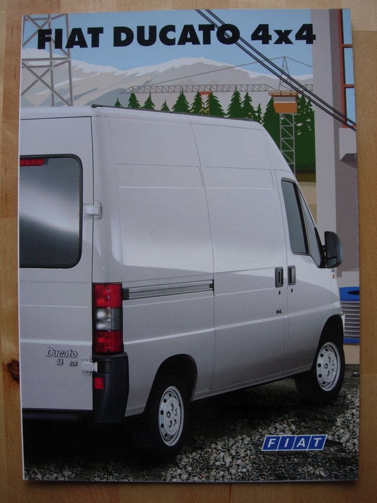 Fiat Ducato 4x4 1999 Brochure –Bestelwagen & Pick-up, Ophalen of Verzenden, Zo goed als nieuw, Overige merken, Fiat