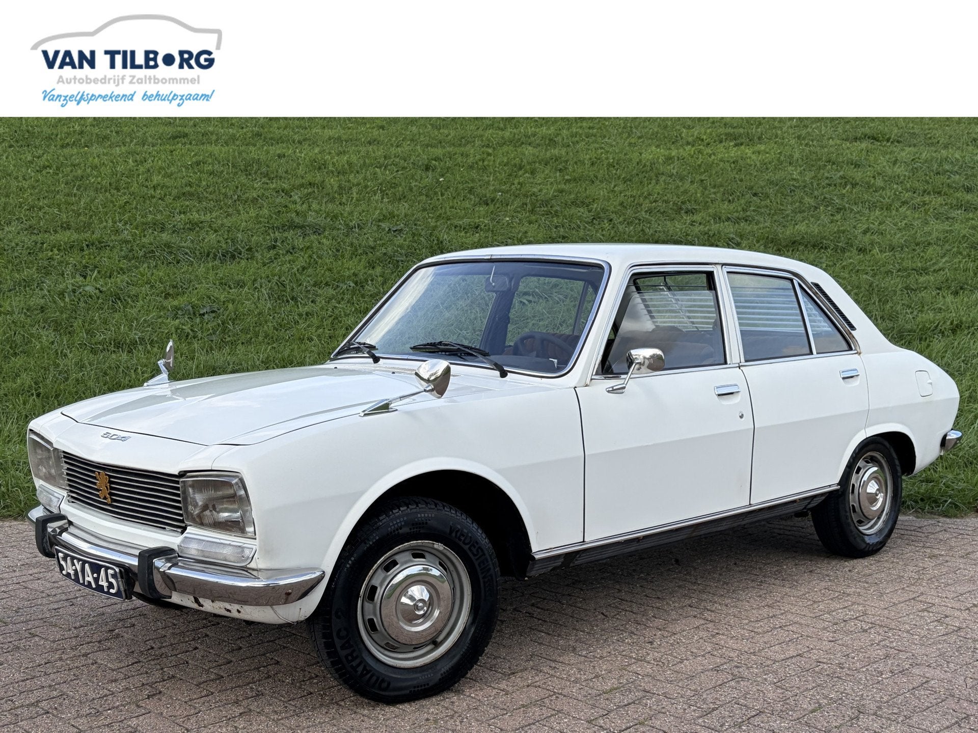 Peugeot 504 A11 GL OPRUIMING | OUTLETDEAL | LIEFHEBBER OPGEL, Auto's, Stof, Overige carrosserieën, Wit, Handgeschakeld