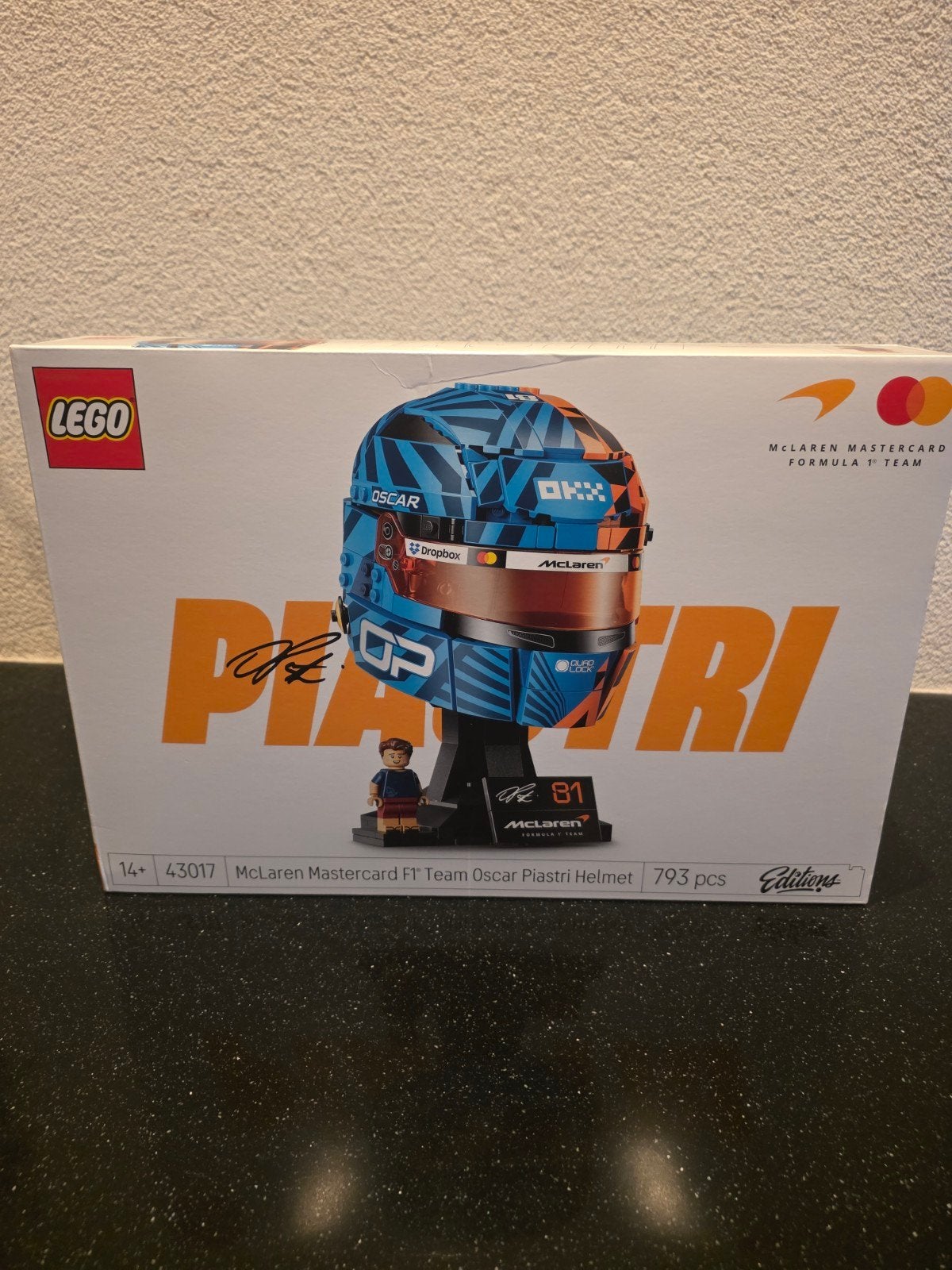 LEGO McLaren F1 Team Oscar Piastri Helm 43017, Overige thema's, Lego, Nieuw, Ophalen of Verzenden