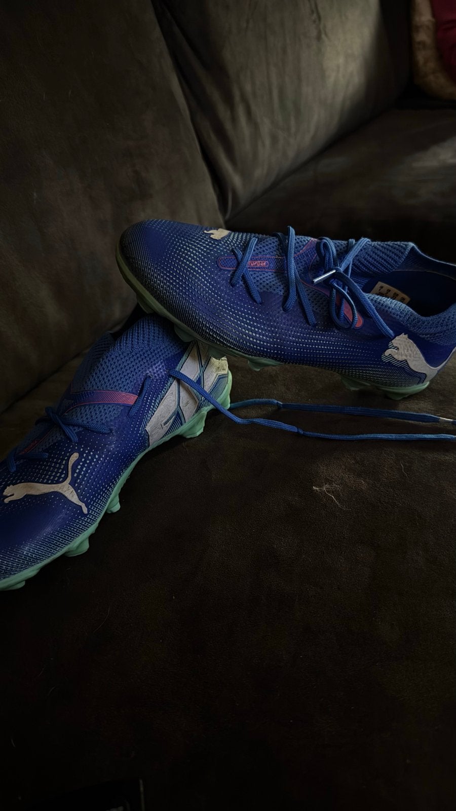 Puma Future 7 voetbalschoenen - Blauw, Ophalen of Verzenden, Zo goed als nieuw, Schoenen