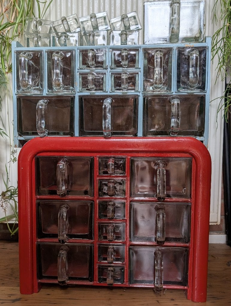 Vintage Piet Zwart Bruynzeel kruidenkastje 2 x, Huis en Inrichting, Ophalen, Gebruikt, Overige kleuren, Overige typen
