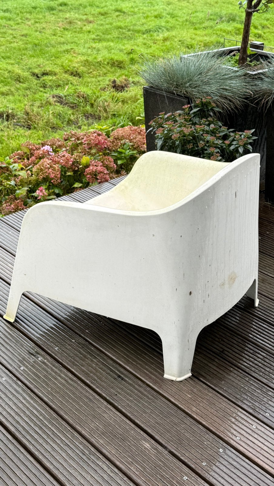 SKARPÖ wit Ikea tuinstoel voor buiten 2x, Tuin en Terras, Ophalen, Gebruikt