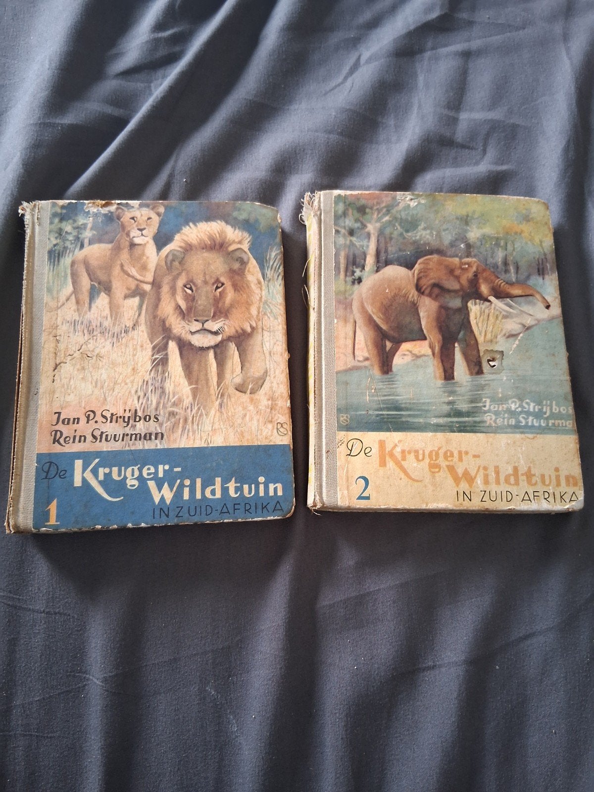 De Kruger Wildtuin in Zuid-Afrika -Deel 1 & 2 (Jan P. Strijb, Ophalen of Verzenden, Gelezen, Natuur algemeen, Jan P. Strijbos, Rein Stuurman