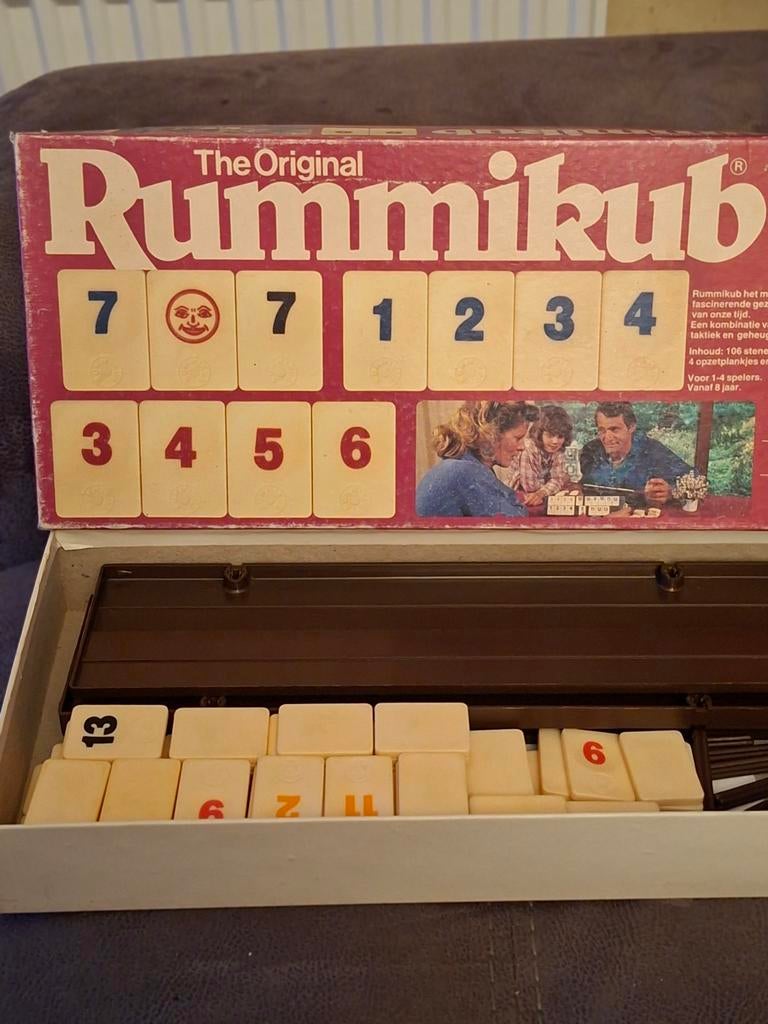 Rummikub, Hobby en Vrije tijd, Gezelschapsspellen | Bordspellen, Ophalen of Verzenden, Gebruikt