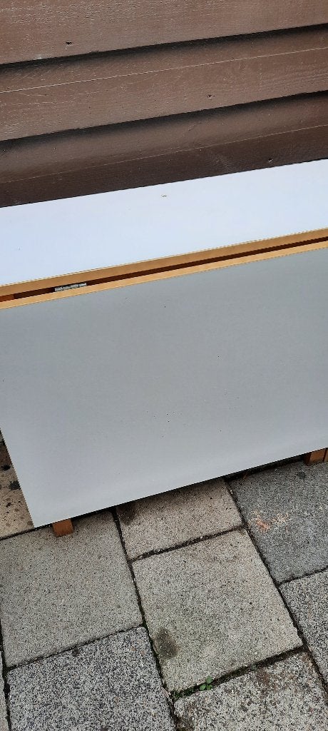 Uitklapbare tafel, Ophalen, Gebruikt, Hout, Wit