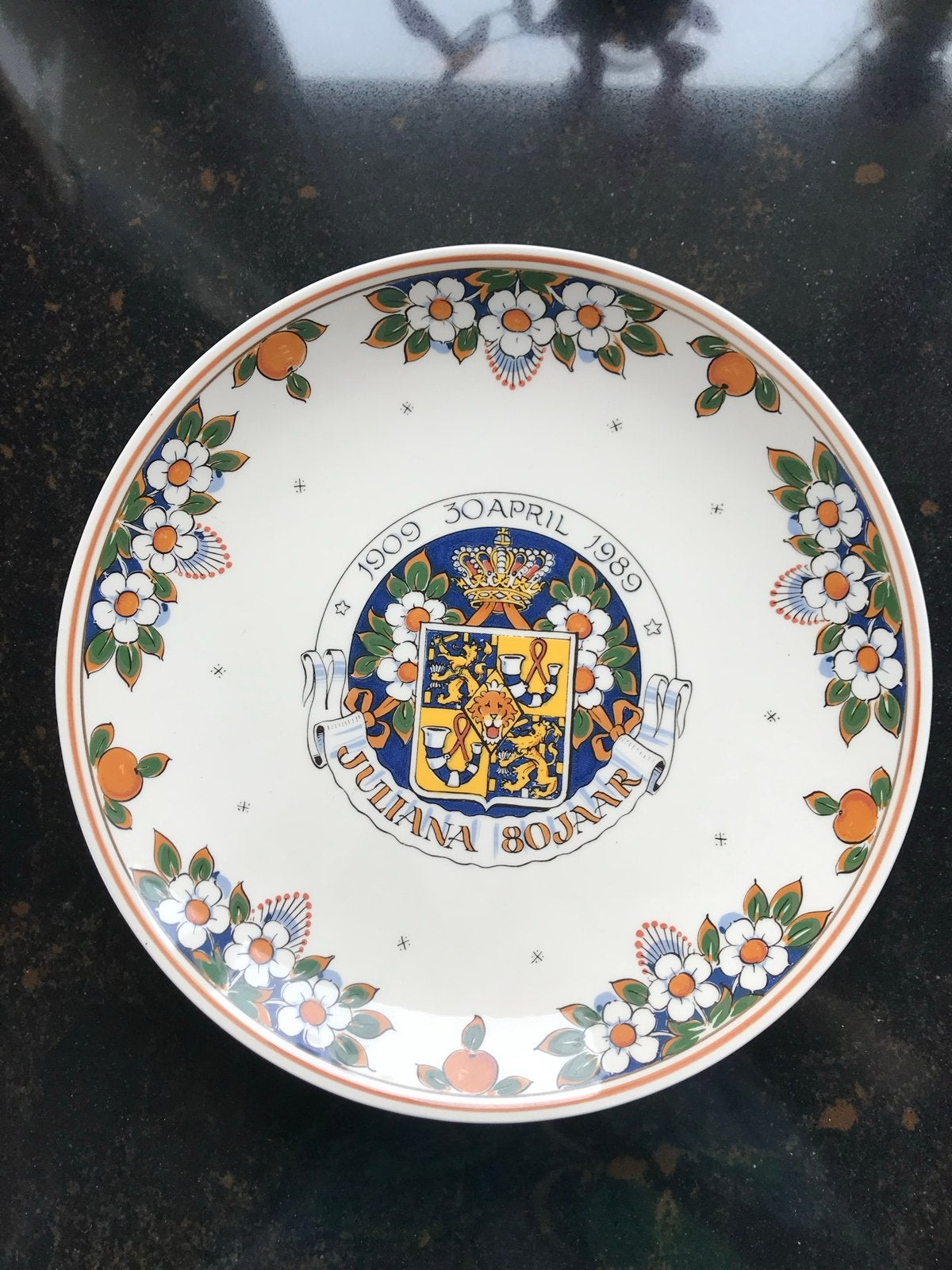Diverse borden Koningshuis - per stuk te koop, Ophalen of Verzenden, Gebruikt, Nederland, Servies