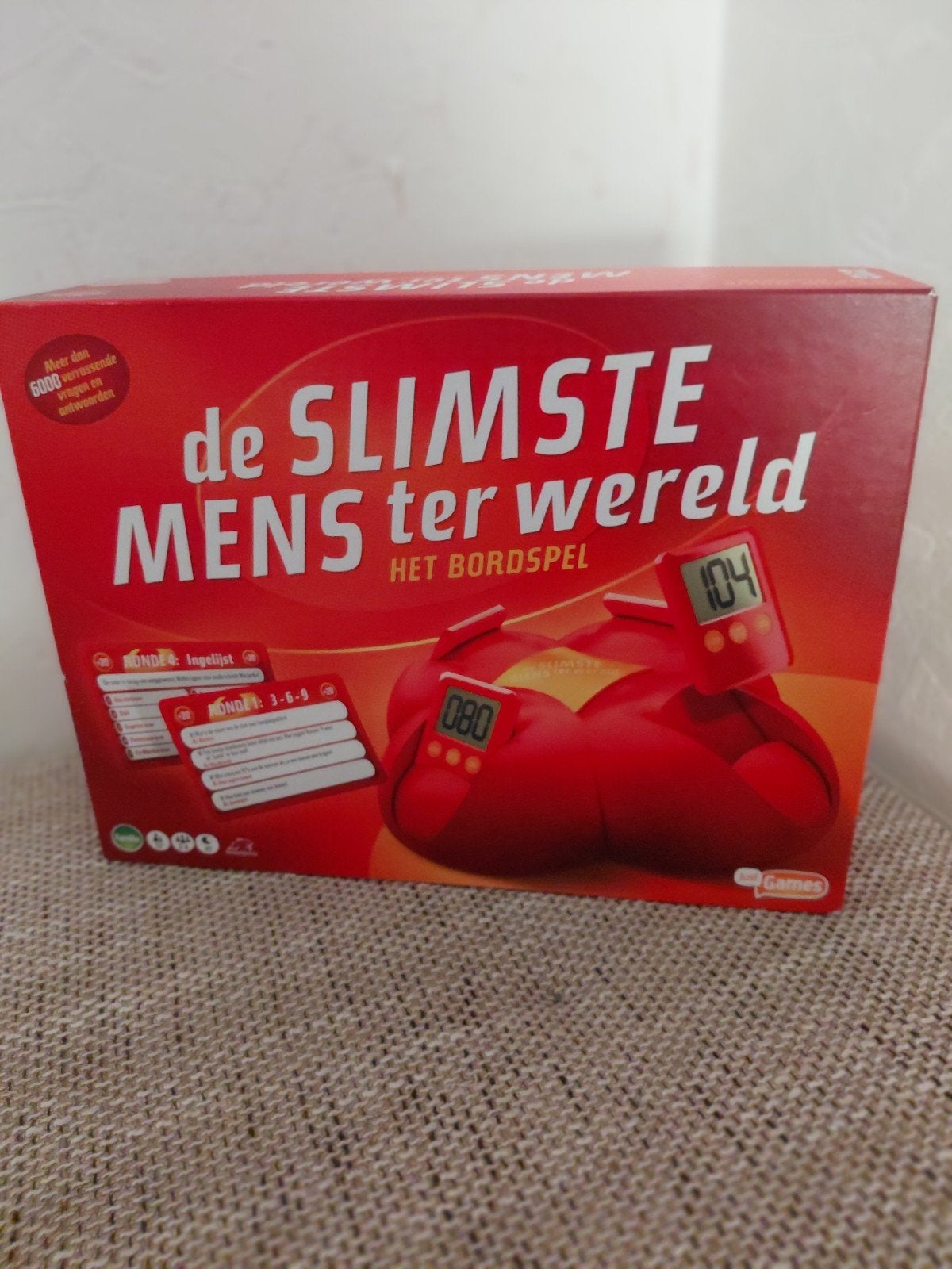 De Slimste Mens ter Wereld - Het Bordspel, Hobby en Vrije tijd, Gezelschapsspellen | Bordspellen, Vijf spelers of meer, Ophalen of Verzenden