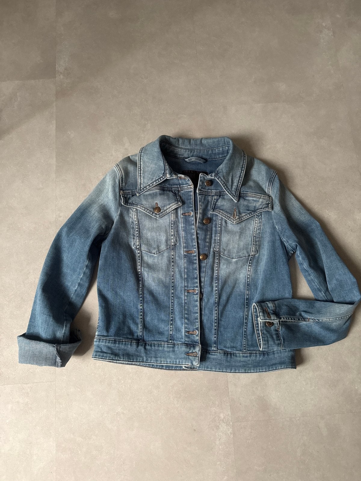 Stijlvol spijkerjack van Drykorn, maat xl, Ophalen of Verzenden, Zo goed als nieuw, Maat 42/44 (L), Blauw