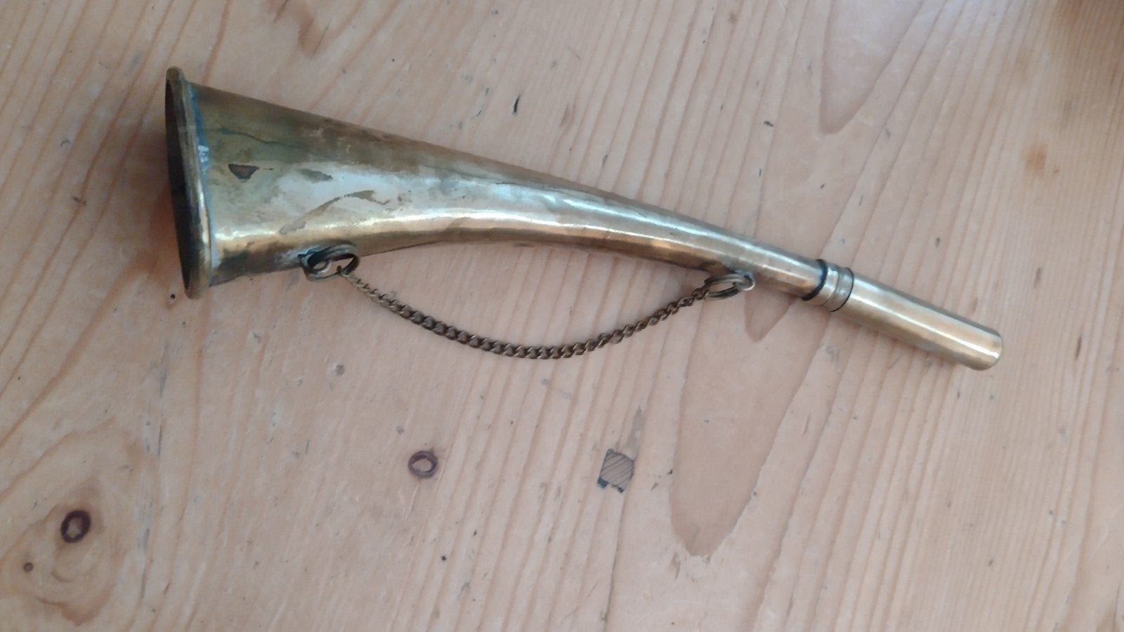 Vintage Koperen Jachthoorn of scheeps hoorn, Ophalen of Verzenden