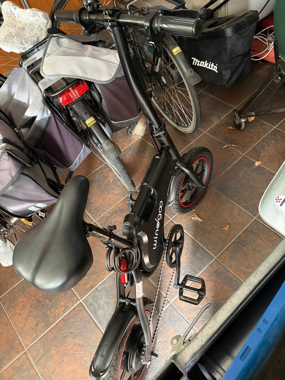 Windgoo elektrische fiets goede accu, Overige merken, Minder dan 30 km per accu, Ophalen of Verzenden, Zo goed als nieuw