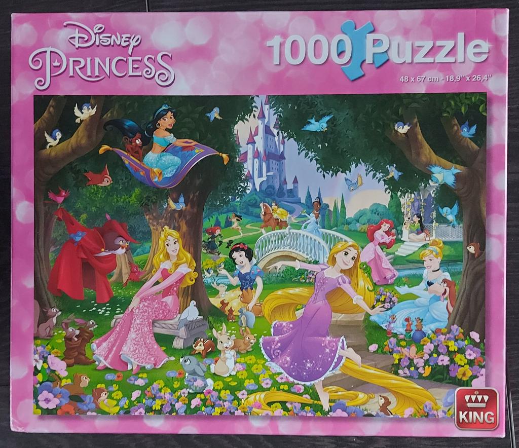 prachtige disney prinsessen puzzel 1000 pcs, Ophalen of Verzenden, 500 t/m 1500 stukjes, Zo goed als nieuw
