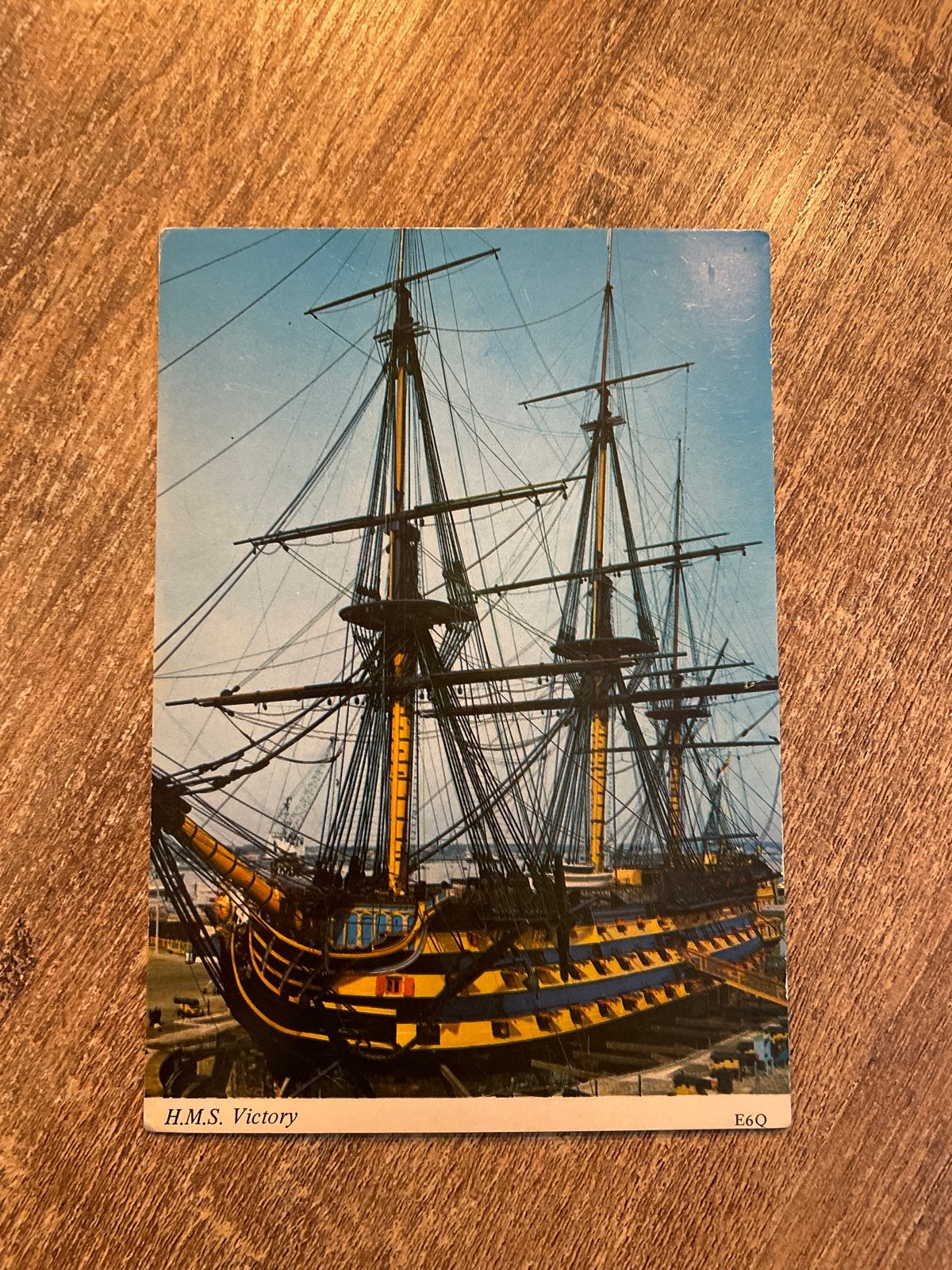 Vintage Ansichtkaart HMS Victory - Engeland, Ophalen of Verzenden, 1960 tot 1980, Ongelopen, Engeland