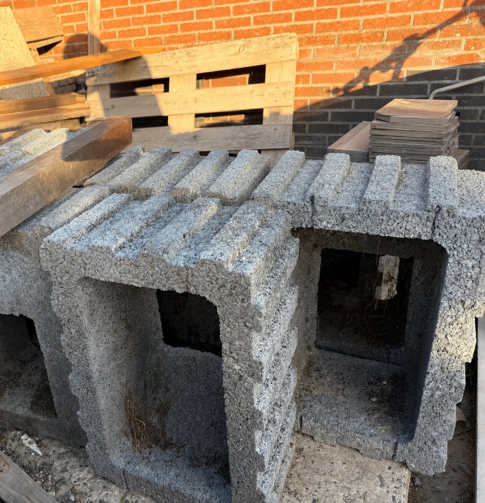 Stenen plantenbakken en tegels, Ophalen, Gebruikt, Beton, Klinkers