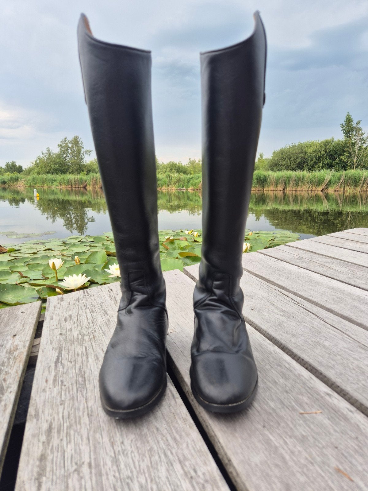 Leren laarzen maat 39, smalle kuit, Ophalen of Verzenden, Dressuur, Schoeisel