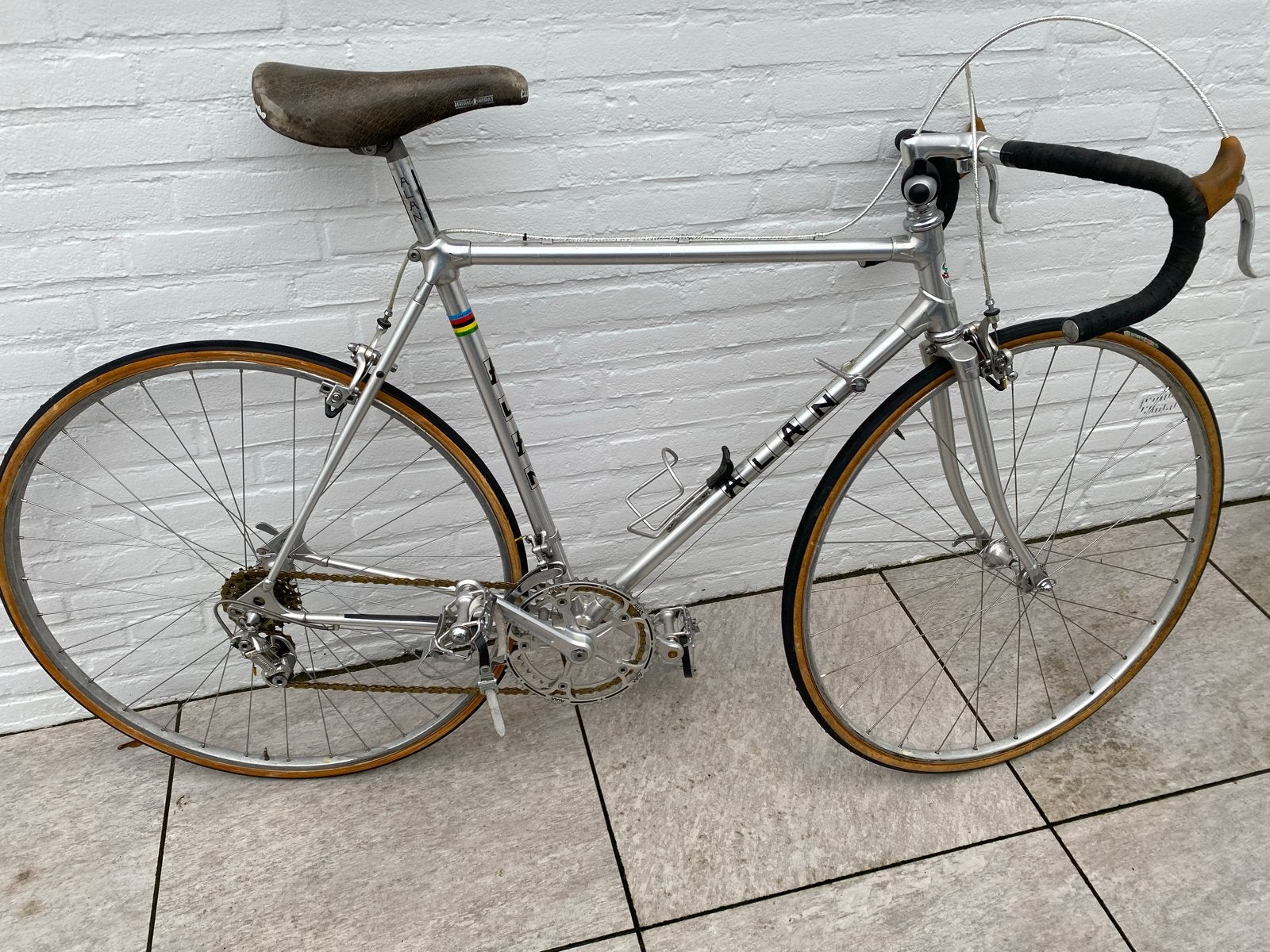 Vintage ALAN racefiets - Aluminium frame - Campagnolo Record, 28 inch, Gebruikt, 10 tot 15 versnellingen, Aluminium