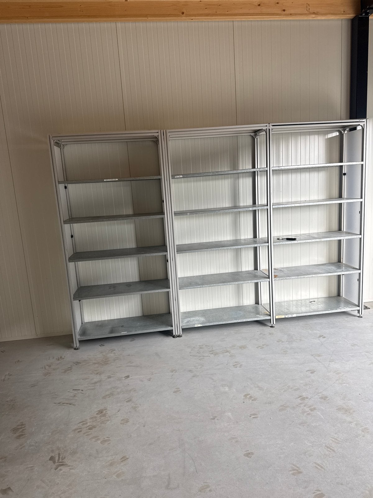 Metalen magazijnstellingen (3 stuks), Huis en Inrichting, Ophalen of Verzenden, Gebruikt