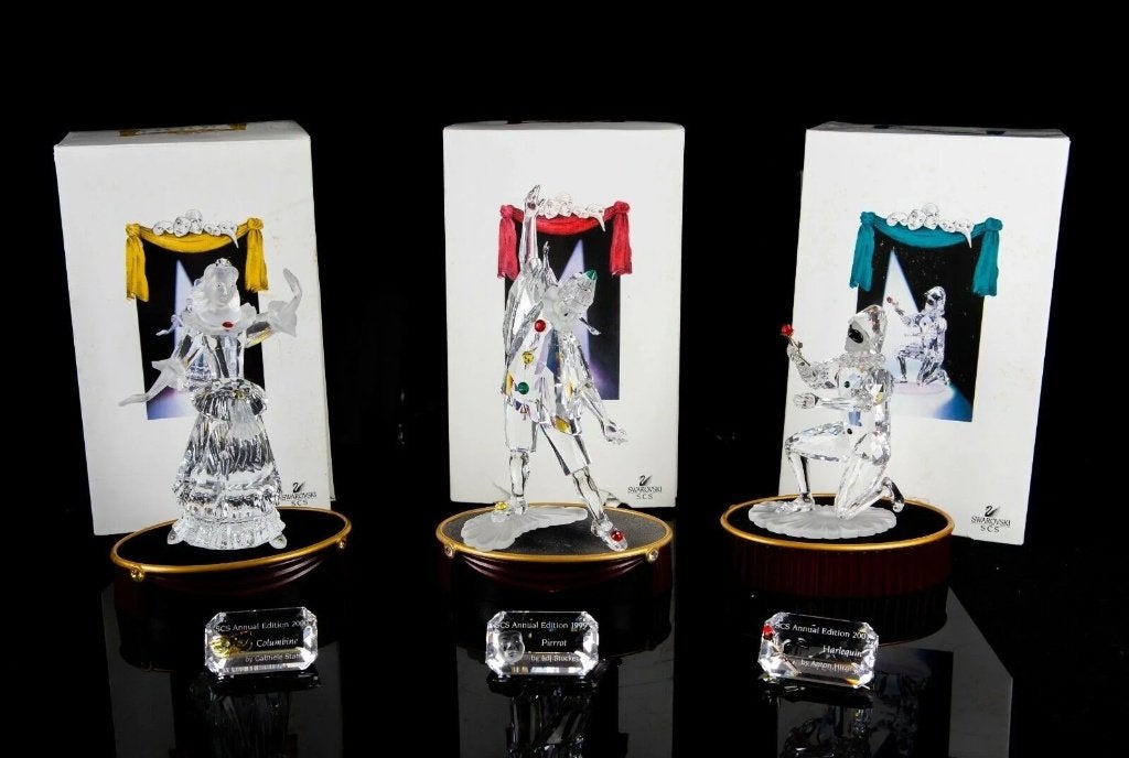 Complete set trilogie 'Masquerade', Swarovski nieuw in OVP, Verzamelen, Swarovski, Nieuw, Figuurtje, Ophalen of Verzenden