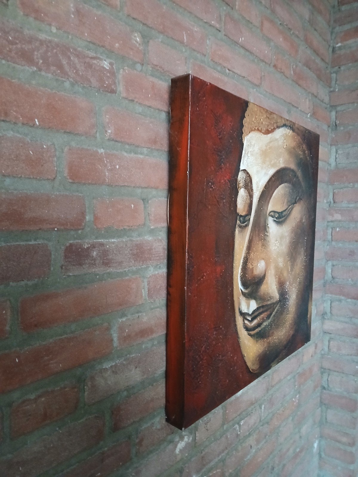 Boeddha Schilderij - Rustgevende Kunst voor Thuis, Huis en Inrichting, Woonaccessoires | Schilderijen, Tekeningen en Foto's, Ophalen