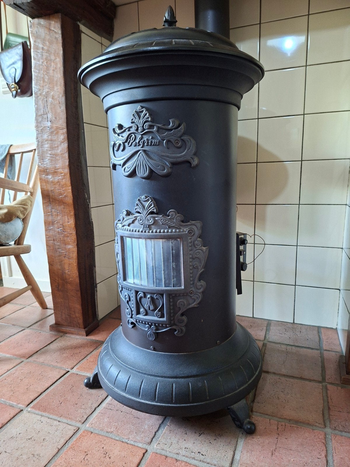 Pelgrim Gaskachel, Ophalen, Gebruikt, Houtkachel, Vrijstaand