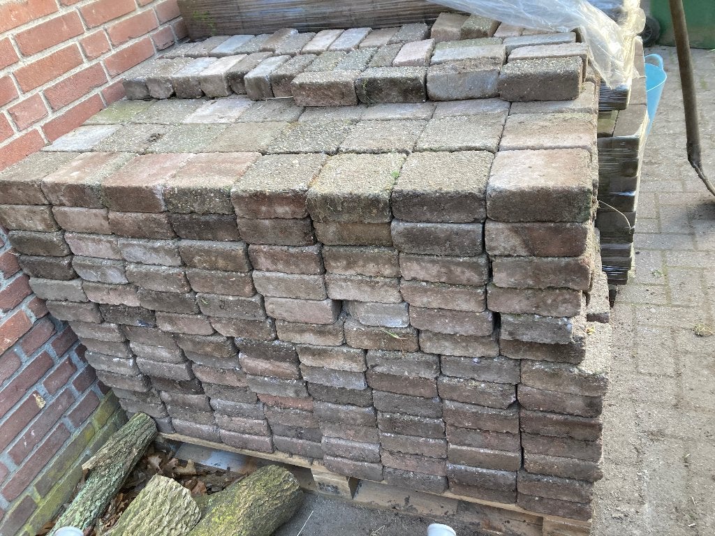 Straatstenen roodachtig, Ophalen, Gebruikt, Klinkers, 10 m² of meer