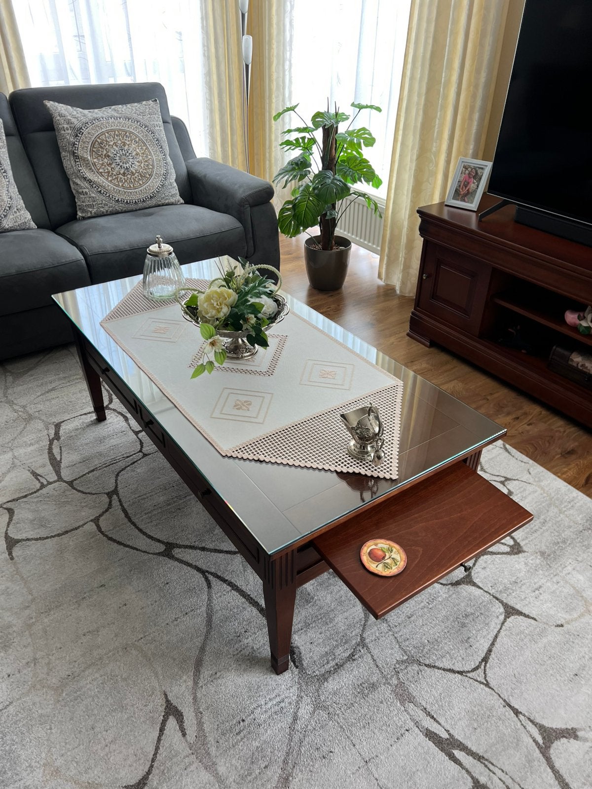 KLASSIEK ENGELSE KERSENHOUTEN SALON, Ophalen