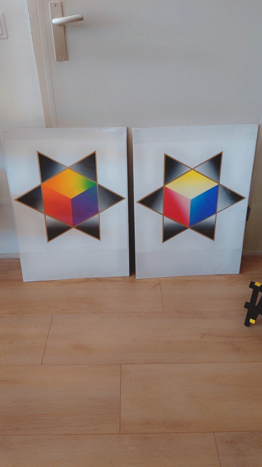 Prismatische variaties A & B Frans Niesen Zeefdruk, Ophalen