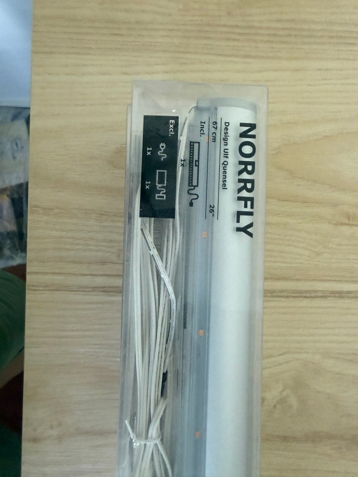 IKEA Norrfly LED verlichting met trafo, Wit, IKEA, Zo goed als nieuw, Modern