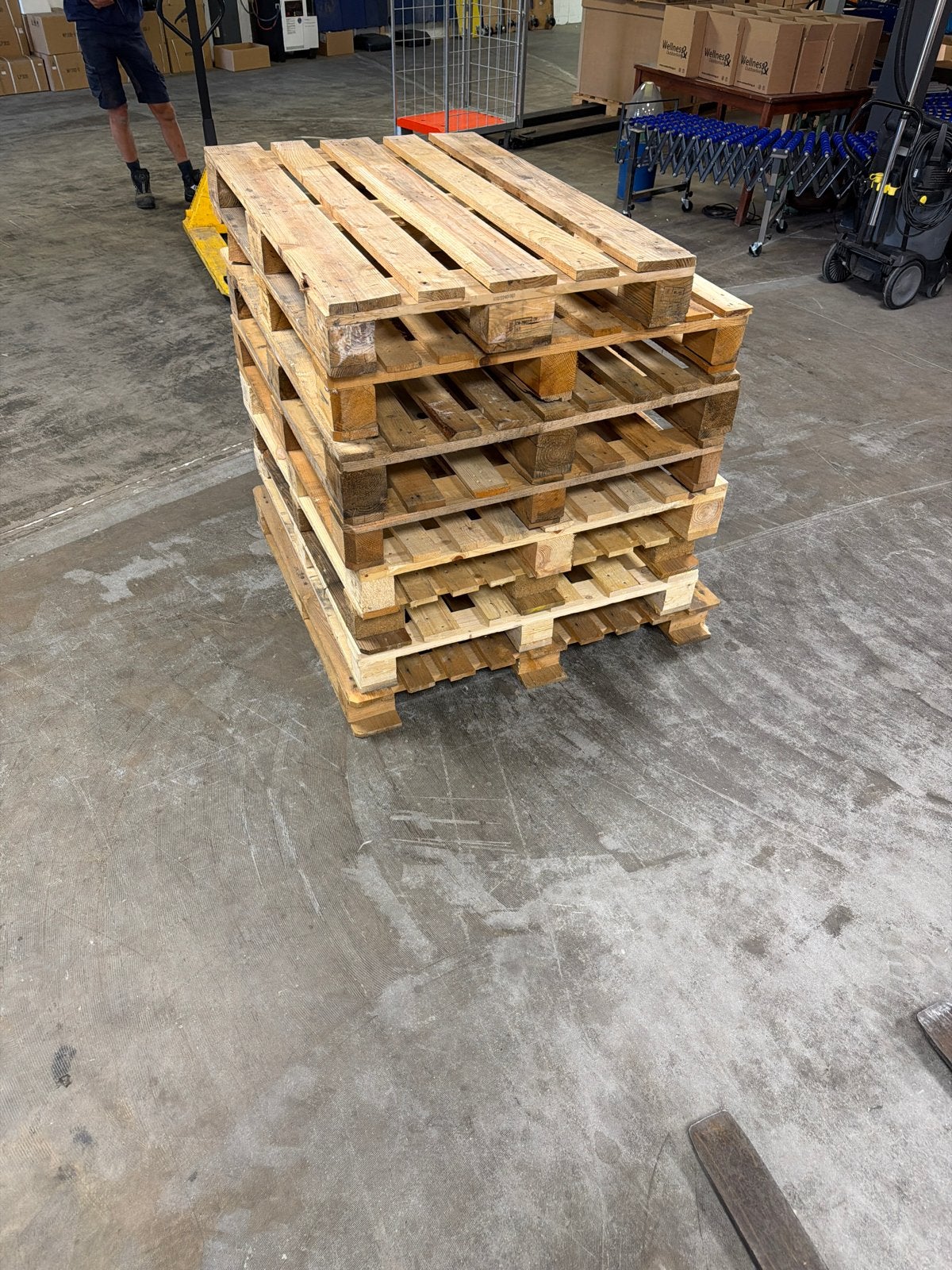 Gebruikte houten pallets - Ideaal voor transport en opslag, Ophalen, Gebruikt, Hout, 20 tot 50 mm