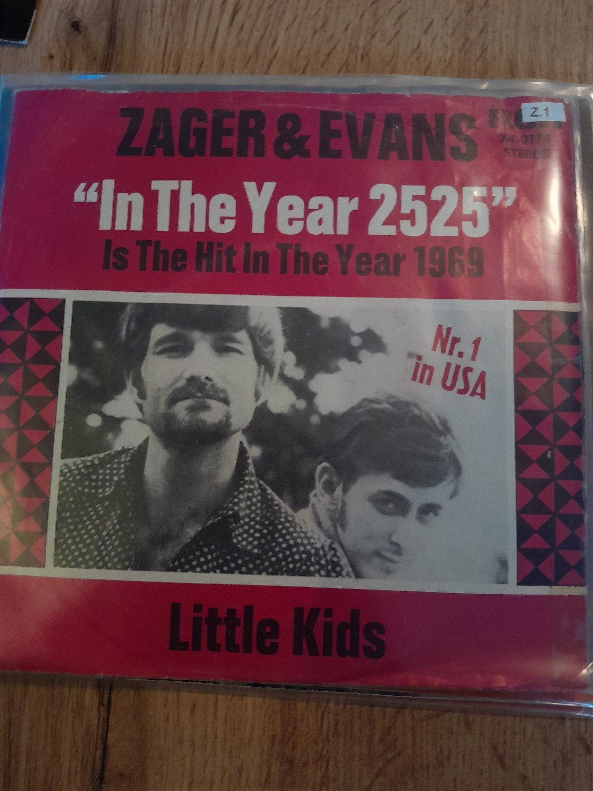 Zager & evans 7inch in the year 2525, Ophalen of Verzenden, Zo goed als nieuw, Pop