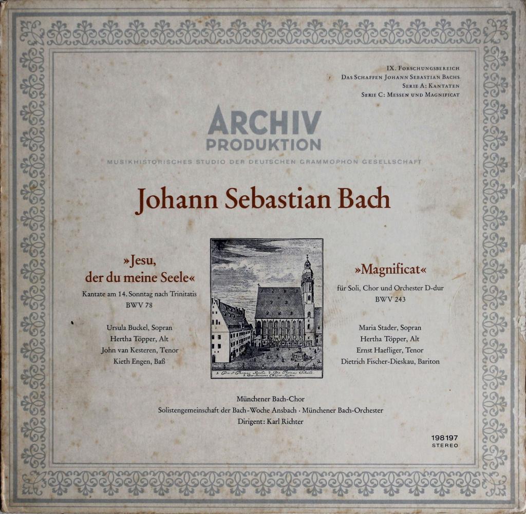 Bach - Magnificat BWV 243 / Cantate BWV 78 - Karl Richter, Gebruikt, Overige formaten, Overige typen, Ophalen of Verzenden