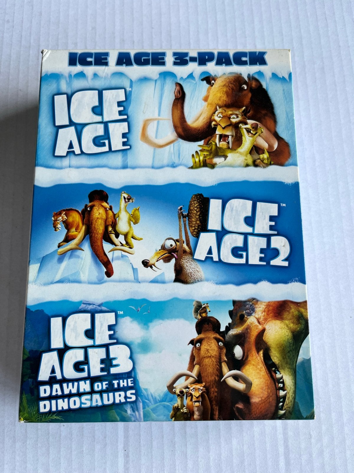 Ice Age 3-Pack DVD: Ice Age, Ice Age 2 & Ice Age 3, Gebruikt, Animatie, Amerikaans, Nederlands
