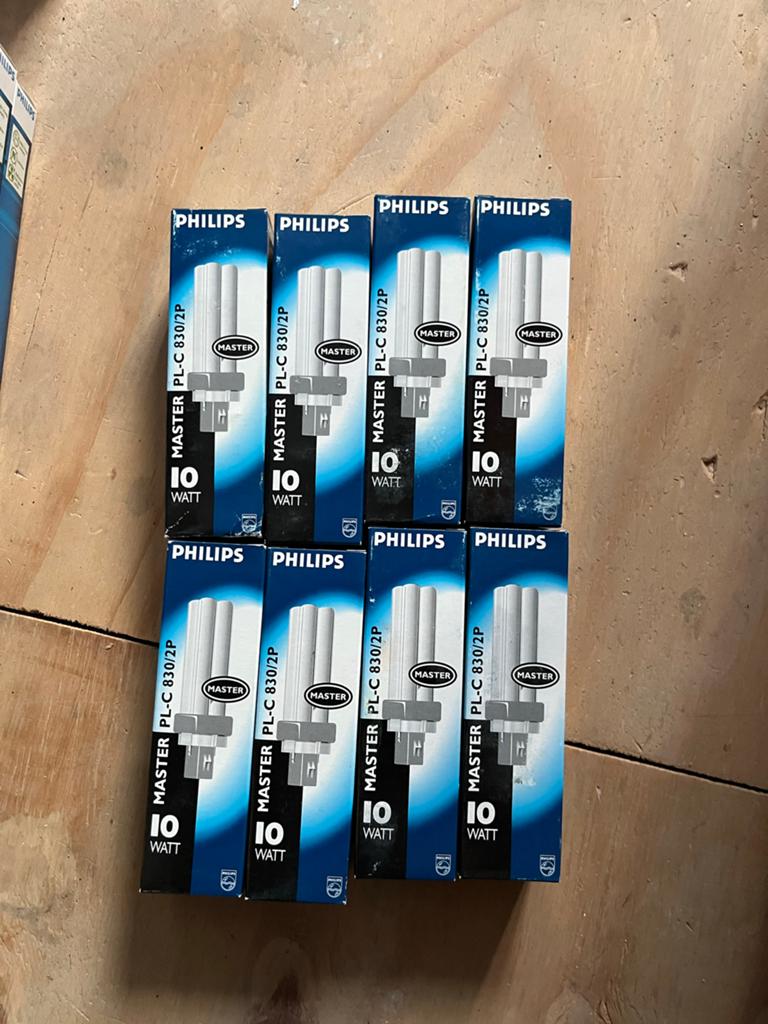 Philips Master PL-C 830/2P 10W Lampen (8 stuks), Ophalen of Verzenden, Zo goed als nieuw
