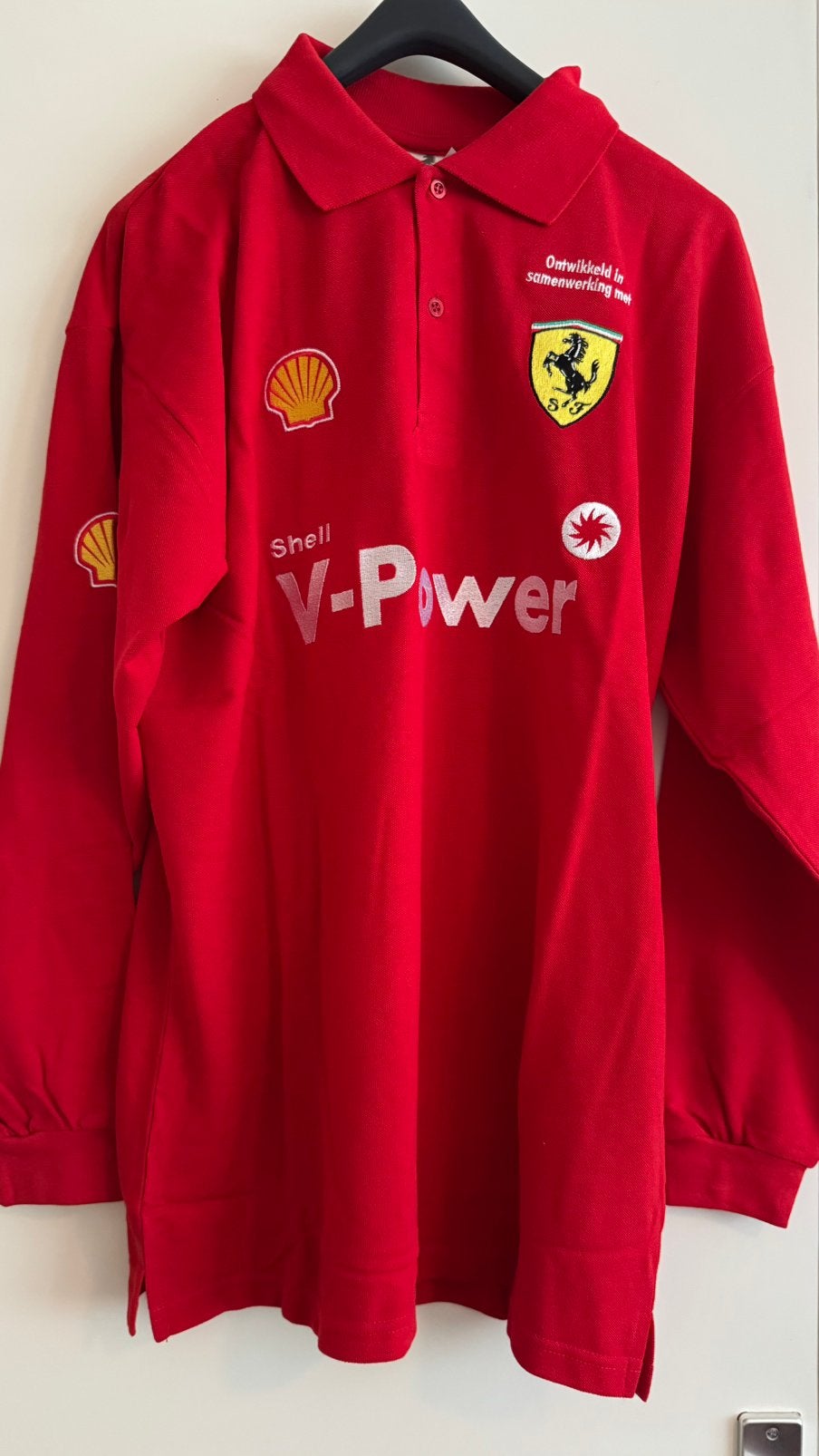 Ferrari trui rood polo mt XL, Kleding | Heren, Ophalen of Verzenden, Zo goed als nieuw