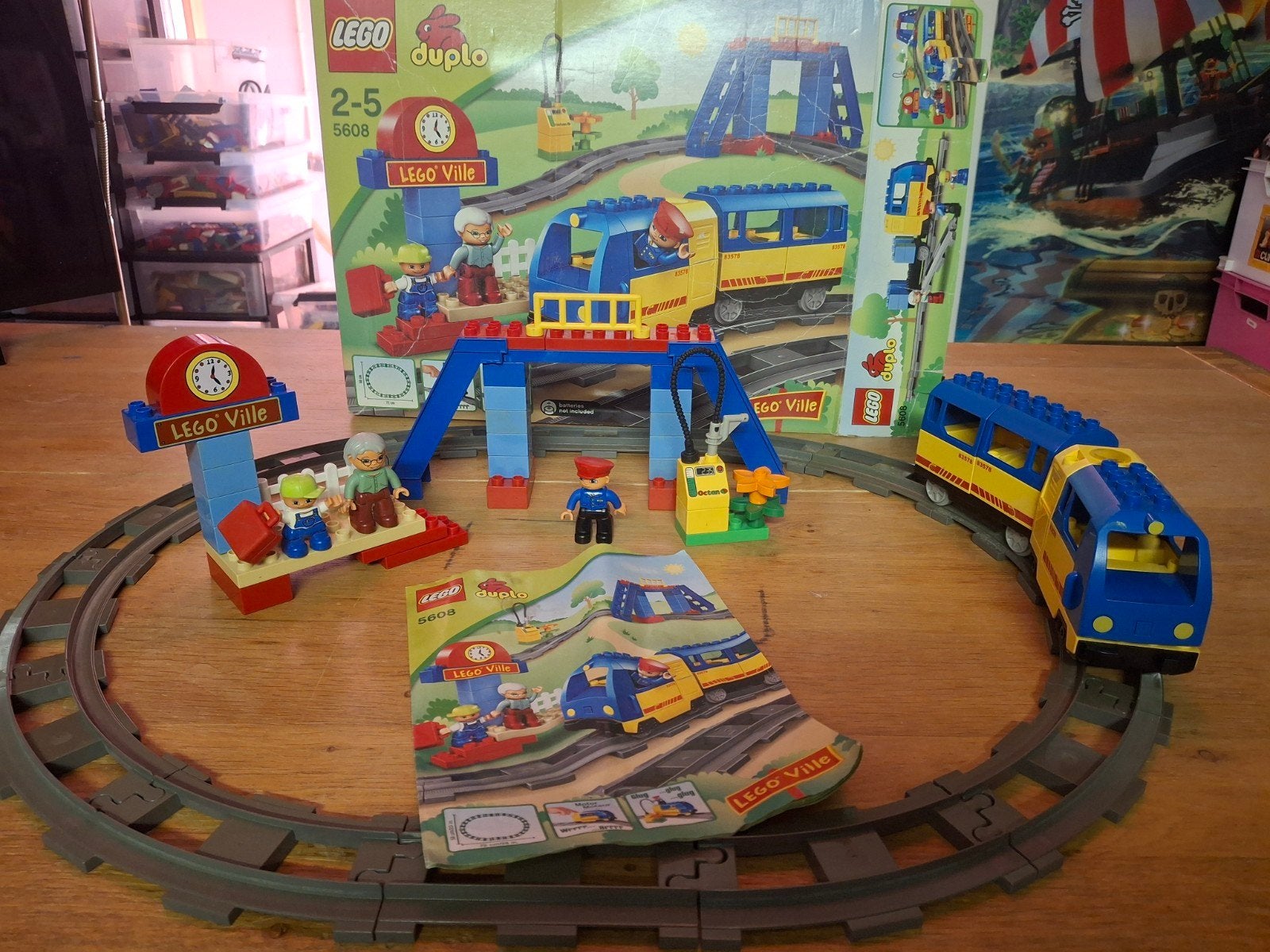 duplo treinset nr 5608 incl doos en boekje, Gebruikt, Ophalen of Verzenden, Compleet, Duplo