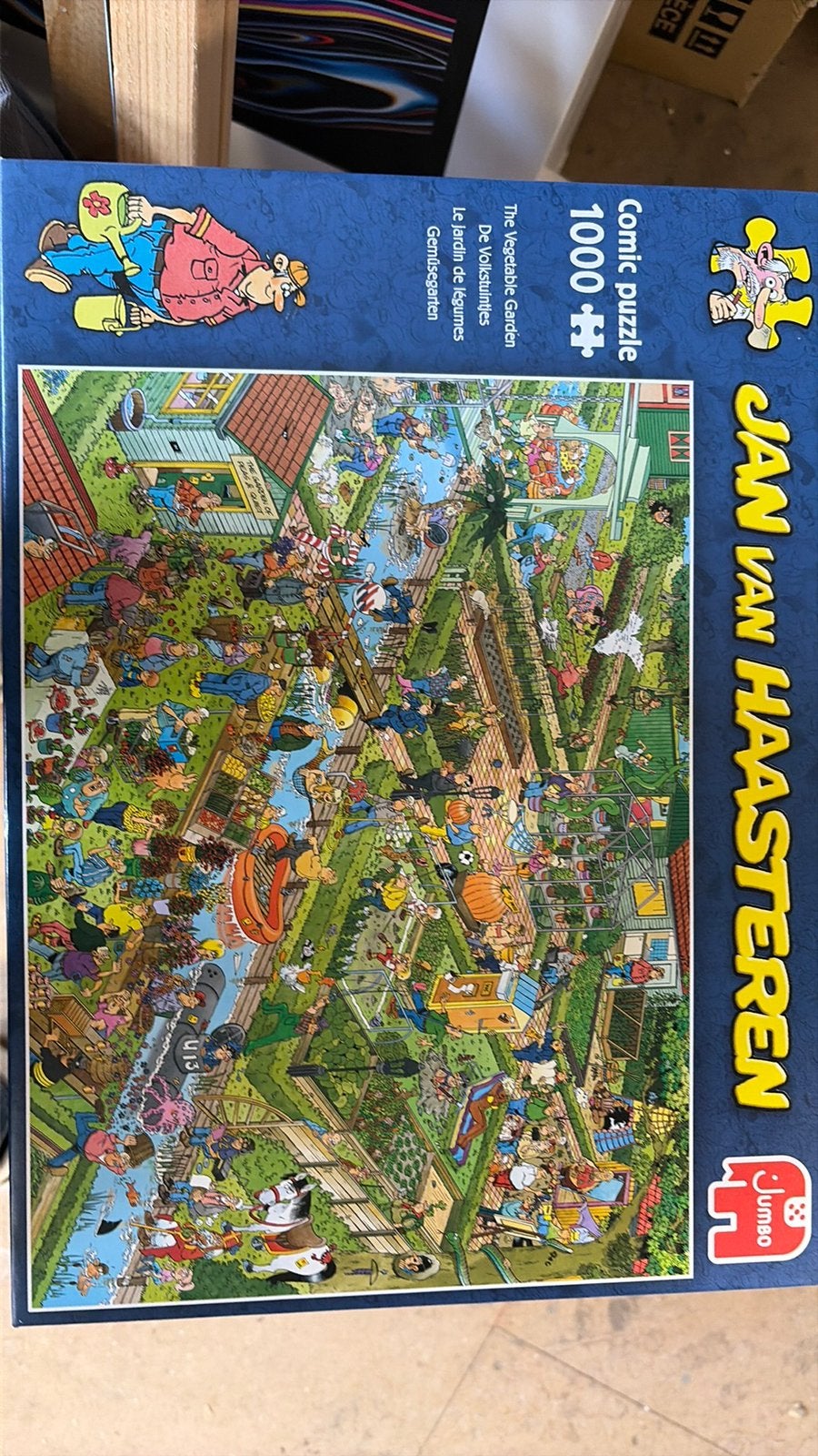 Jan van Haasteren de volkstuintjes, Hobby en Vrije tijd, Denksport en Puzzels, Ophalen of Verzenden, 500 t/m 1500 stukjes, Zo goed als nieuw