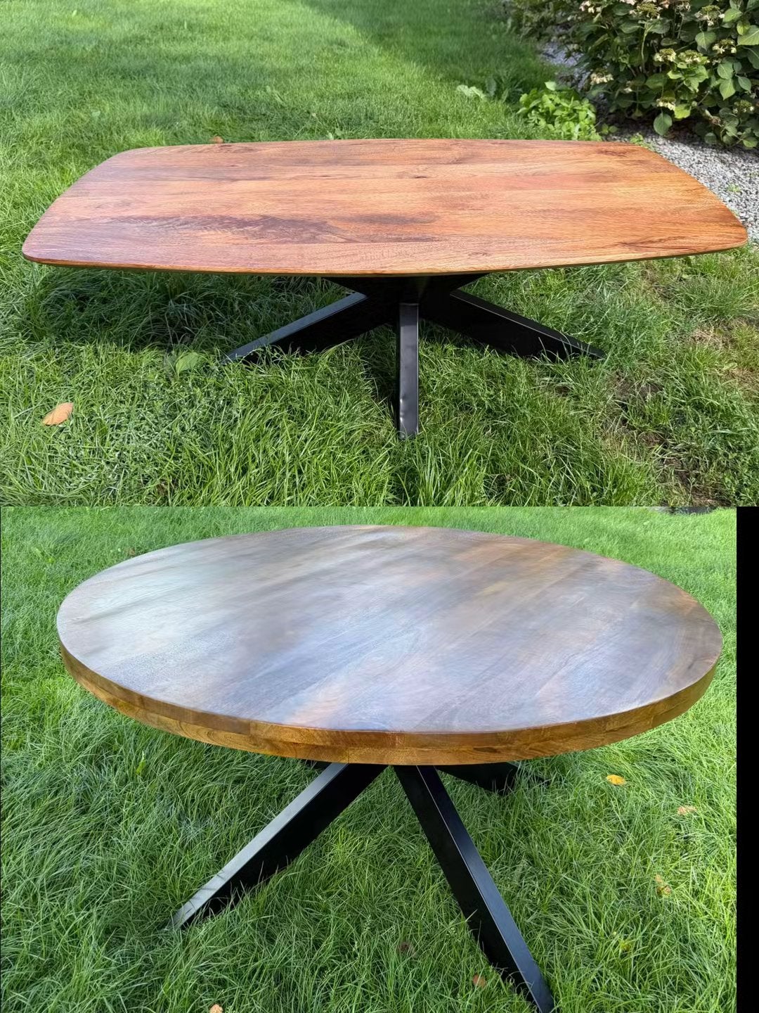 Eettafel en salontafel, Huis en Inrichting, Tafels | Eettafels, Ophalen, Zo goed als nieuw, Rond, 100 tot 150 cm
