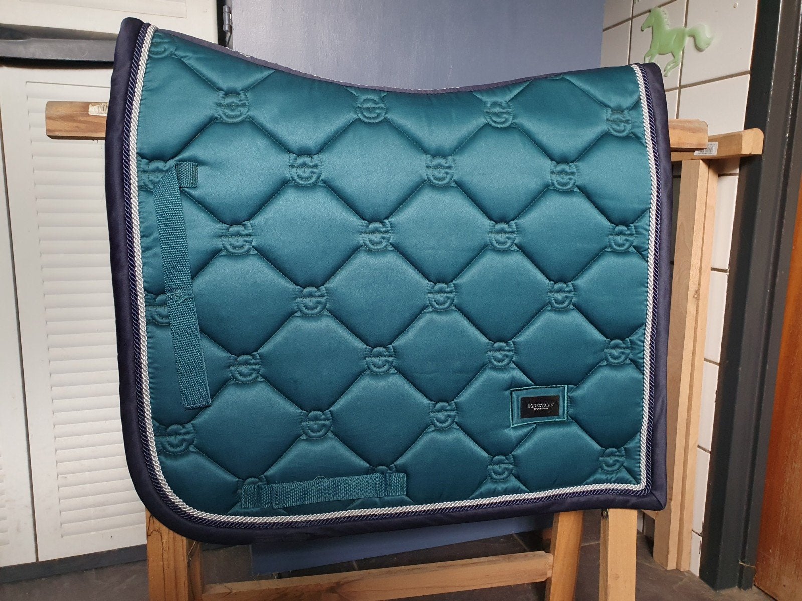 Equestrian Stockholm Emerald Full dressuur, Full (L), Gebruikt, Katoen, Dressuurdekje